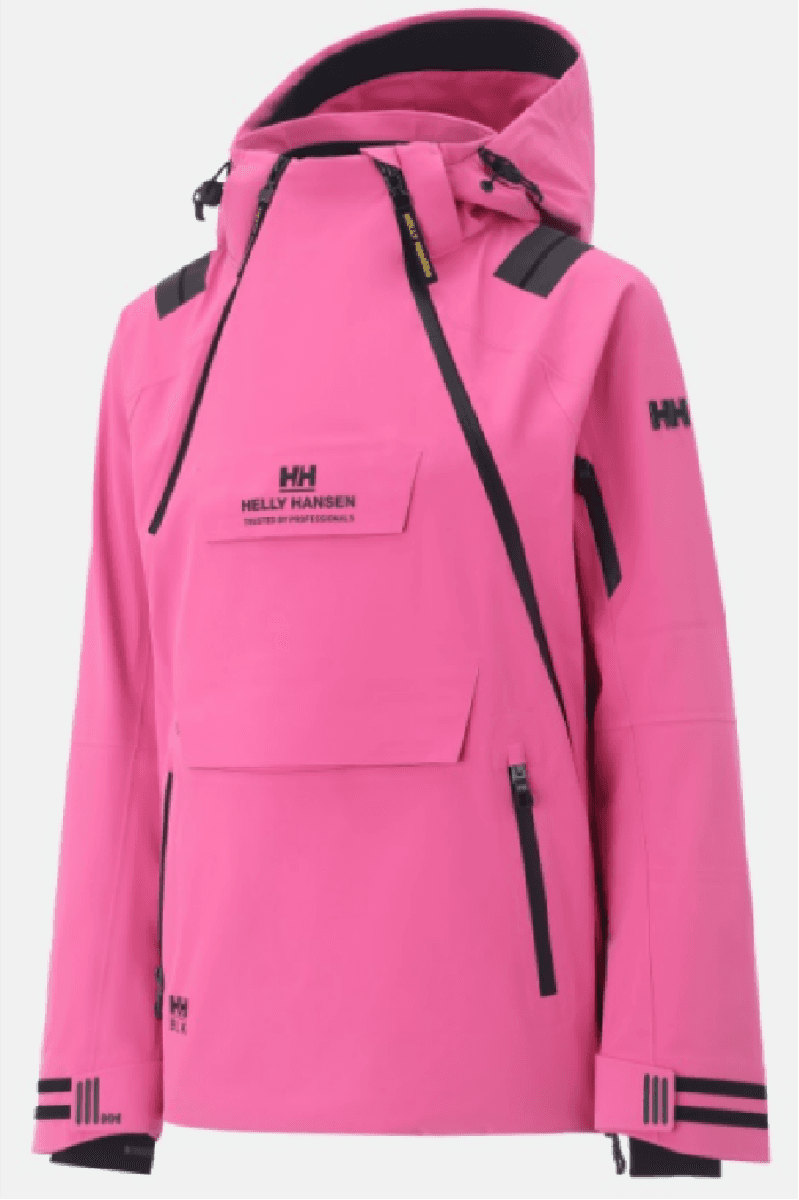 Pink technical hard shell jacket